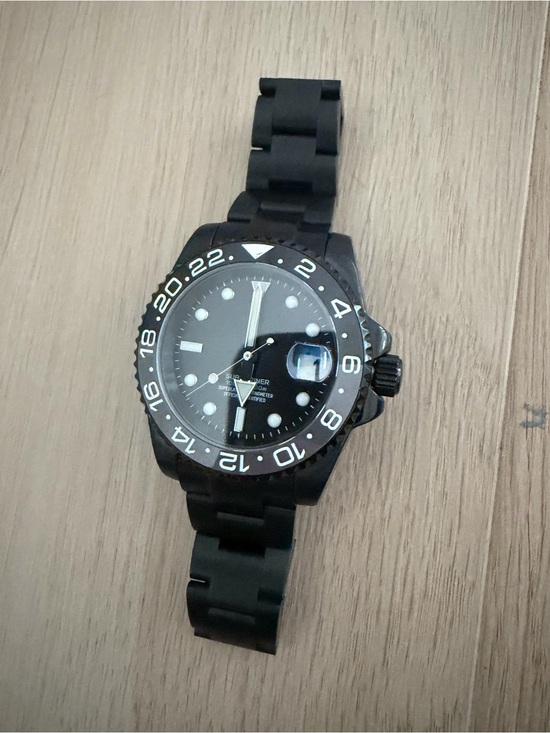 Seiko Other - Seiko Mod Black Stainless Steel Men's Watch NH35 Automatic Movement